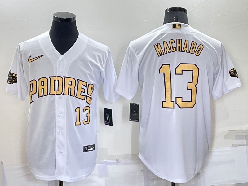 Men San Diego Padres #13 Machado White 2022 All Star Nike MLB Jersey->san diego padres->MLB Jersey